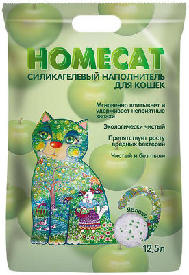 Наполнитель для кошачьего туалета Homecat Яблоко 12.5л