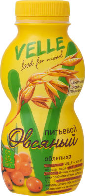 Продукт овсяный питьевой Velle Облепиха 250мл