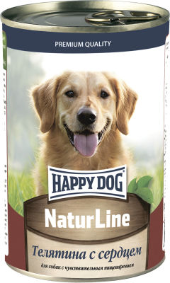 Корм для собак Happy Dog Телятина с сердцем 410г